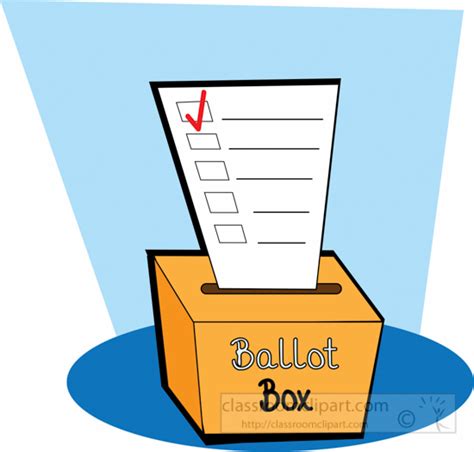 Voting Clipart - ballot-box-with-ballot-clipart-016 - Classroom Clipart