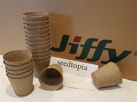 Jiffy Pots 8.5cm Plant Pots Round Biodegradeable Compostable – ChicDeals