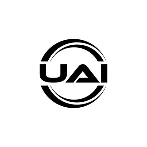 UAI letter logo design in illustration. Vector logo, calligraphy designs for logo, Poster ...