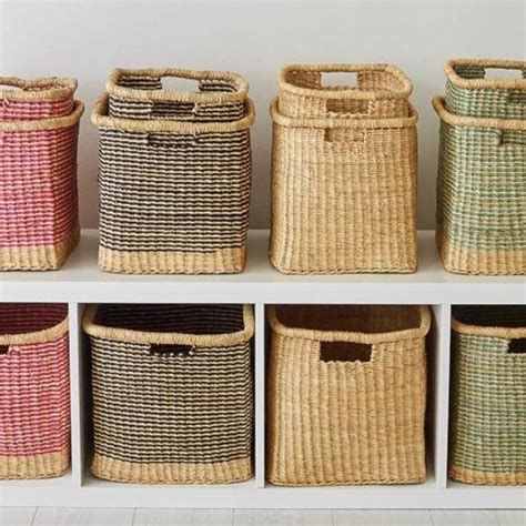 Square Handwoven Storage Baskets By The Basket Room ...