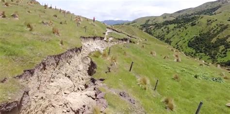 Drone Footage Shows Fault Line After New Zealand Earthquake | Inverse