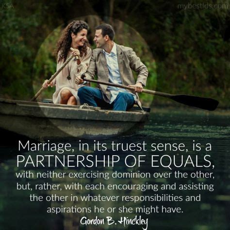 Marriage is a Partnership of Equals quote | Marriage, family, Family ...