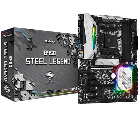 Buy ASRock B450 Steel Legend Motherboard [B450-STEEL-LEGEND] | PC Case Gear Australia