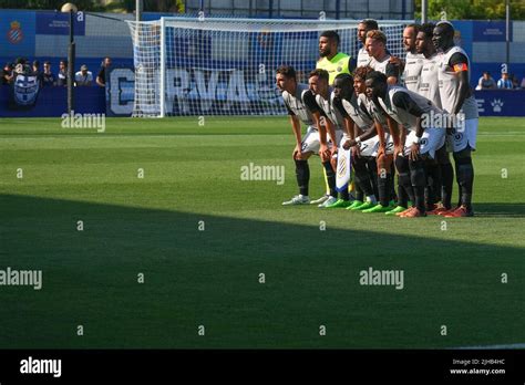 Montpellier HSC players team group during the friendly match between ...