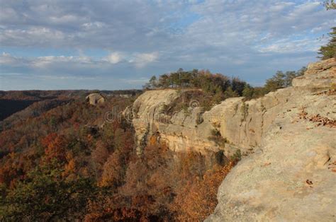 Red River Gorge Fall Colors Stock Image - Image of river, backpacking ...