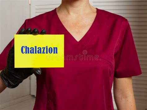 Healthcare Concept Meaning Chalazion with Sign on the Page Stock Image - Image of doctor, mental ...