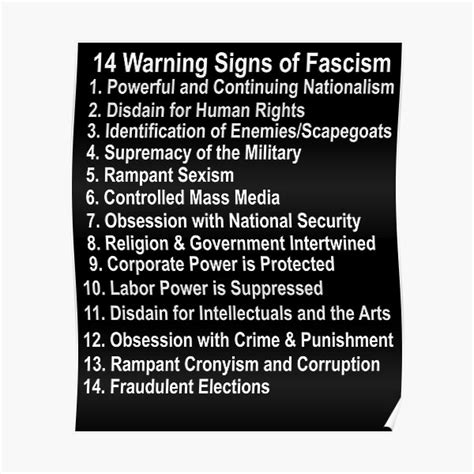 "14 Warning Signs of Fascism Anti Donald Trump Resist Protest fascism ...