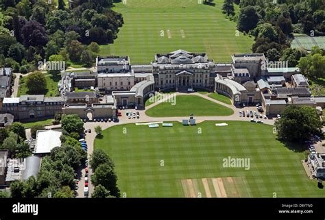 aerial view of Stowe School in Buckinghamshire Stock Photo - Alamy