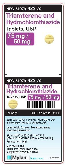 Triamterene and Hydrochlorothiazide - FDA prescribing information, side effects and uses