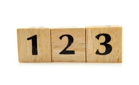 Wooden Blocks with Numbers 1 2 3 Stock Image - Image of write, playtime ...