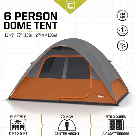 CORE 6 Person Dome Tent Review 2020