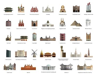 Illustration of Egyptian landmarks | Free stock vector - 393648