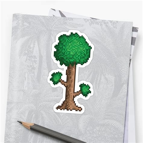 "terraria tree" Sticker by ElliottBryan | Redbubble