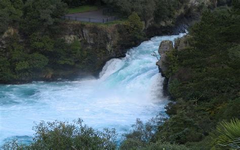 wallpaper Huka Falls, Waikato River, New Zeal HD : Widescreen : High Definition : Fullscreen