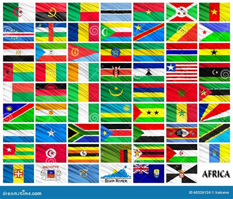 Flags of African Countries in Alphabetical Order Stock Illustration - Illustration of capital ...