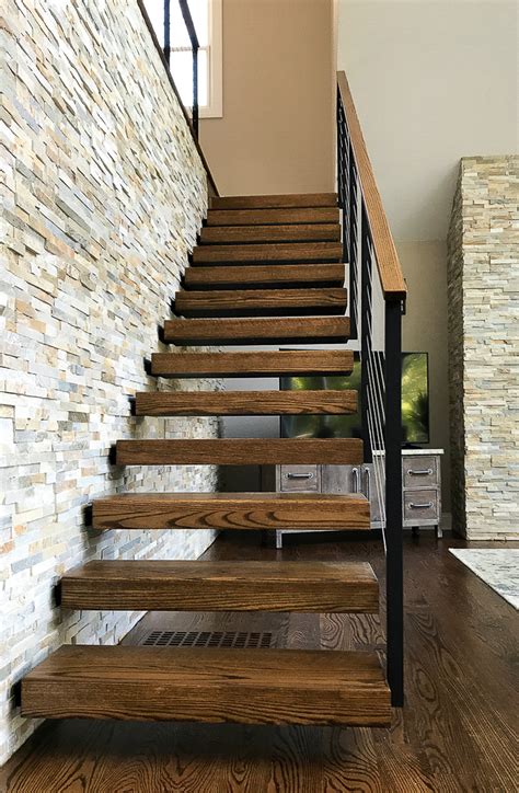 Cantilevered Stairs with Cable Railing – Shelton, CT - Keuka Studios