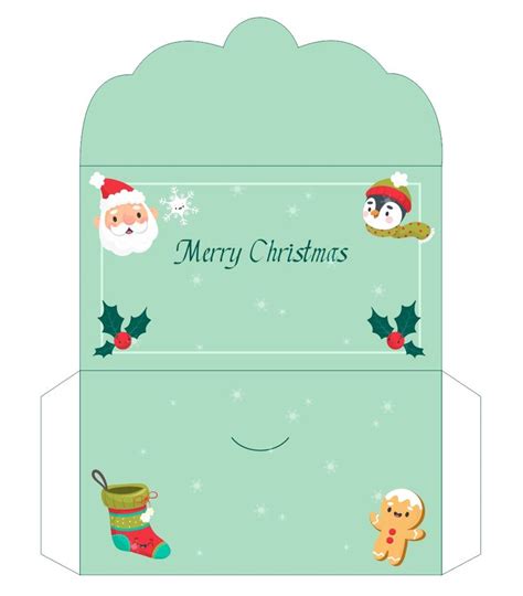 a christmas card with santa claus, snowman and other holiday related items on it