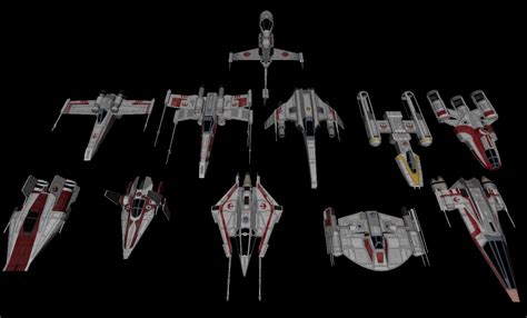 Rebel and Republic Starfighters by Majestic-MSFC on DeviantArt