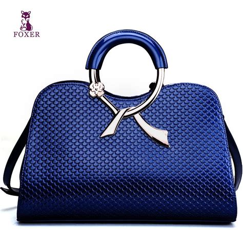 FOXER new 2013 fashion women leather handbags designers brand evening ...