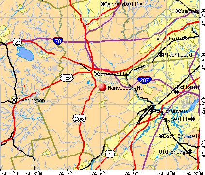 Manville, New Jersey (NJ 08835) profile: population, maps, real estate, averages, homes ...