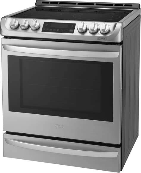 LG LSE4613ST 30 Inch Slide-in Electric Range with 5 Smoothtop Elements ...