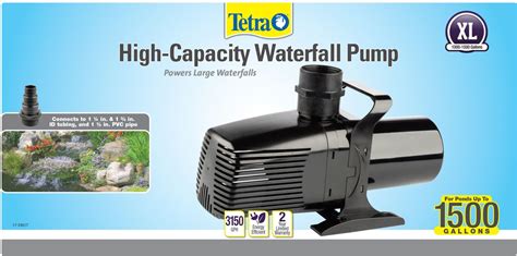 TETRA Pond Waterfall Pump, 3600-gph - Chewy.com