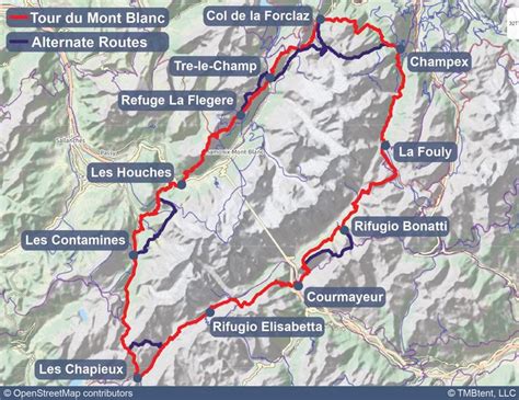 Tour du Mont Blanc | Maps & Routes