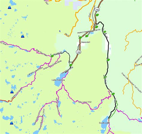 John Muir Wilderness - California Trail Map