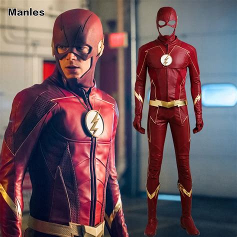 The Flash Season 4 Cosplay Barry Allen Costume Superhero Outfit New ...