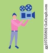 900+ Clip Art Movie Production | Royalty Free - GoGraph