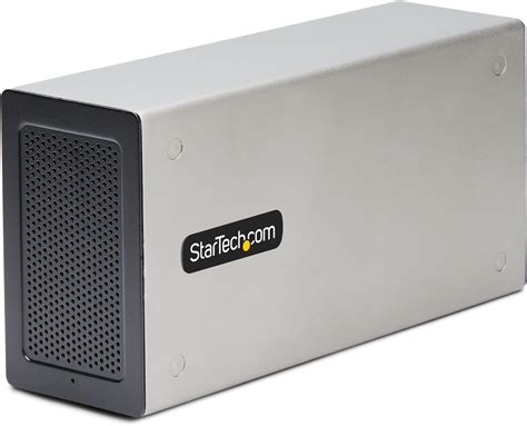 StarTech.com Thunderbolt 3 PCIe Expansion Chassis, External Enclosure W/Dual PCI Express Slots ...