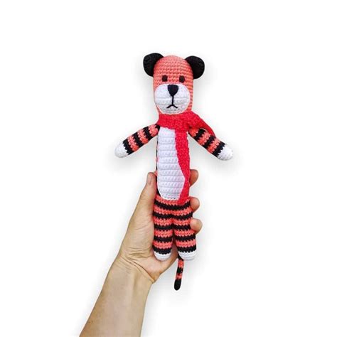 Hobbes Plush Hobbes Tiger Hobbes Stuffed Tiger Crochet | Etsy