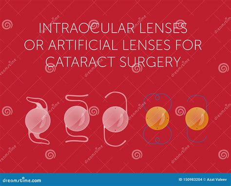 Varieties of Intraocular Lenses Stock Illustration - Illustration of ...