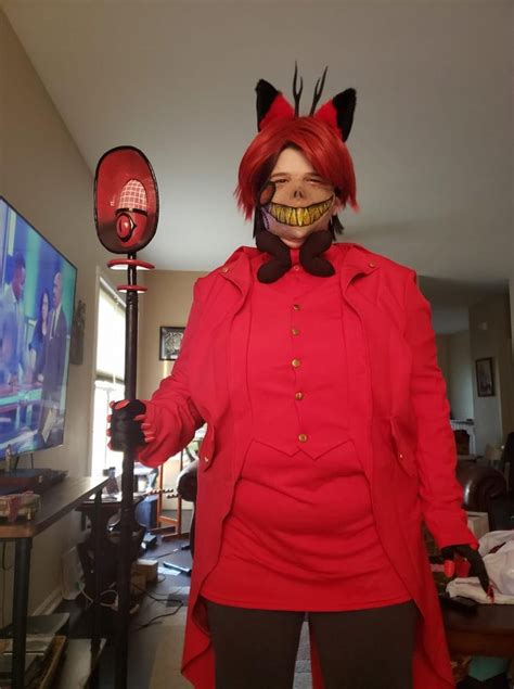 Alastor Hazbin Hotel cosplay ( with mask added ) by Ghostly-Host on DeviantArt nel 2024