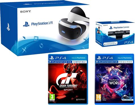 PlayStation VR + Gran Turismo "GT Sport" + VR Worlds + PS4 Camera V2 - VR Pack: Amazon.co.uk: PC ...