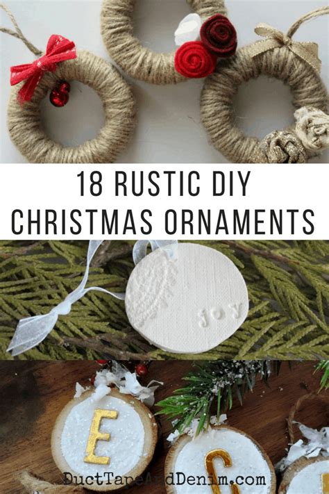 18 Rustic Style DIY Christmas Ornaments