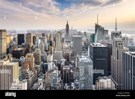 New York City, USA midtown Manhattan financial district skyline Stock Photo - Alamy