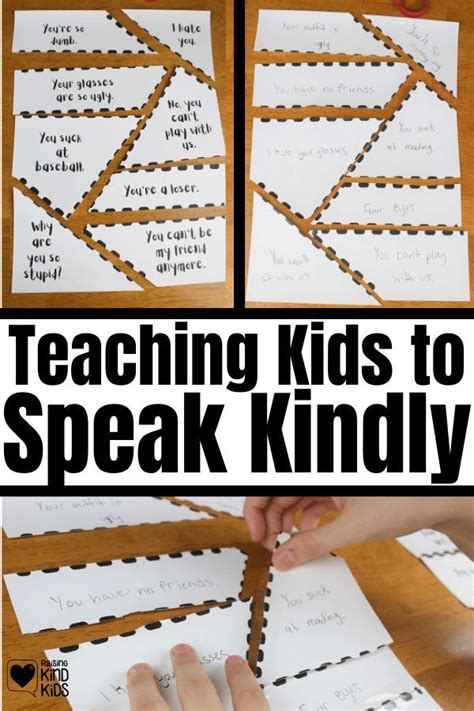 Teach kids to spreak kind words – Artofit