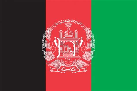 Free vector flag of Afghanistan - free vector download