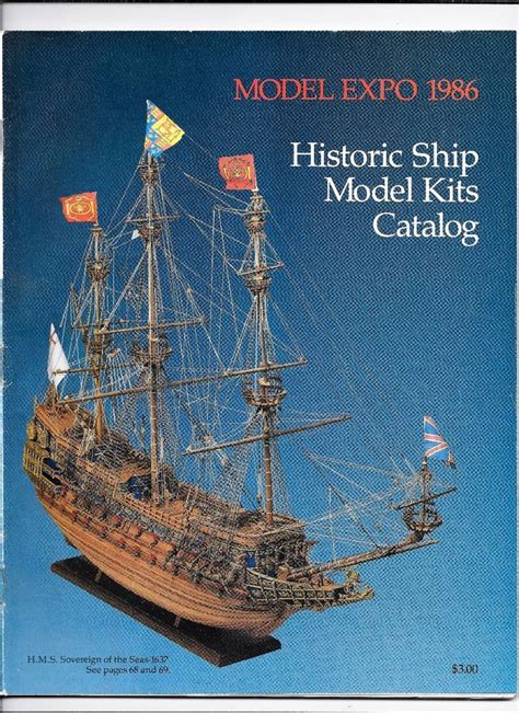 Model Expo 1986 Historic Ship Model Kits Catalog | Model ships, Model ...