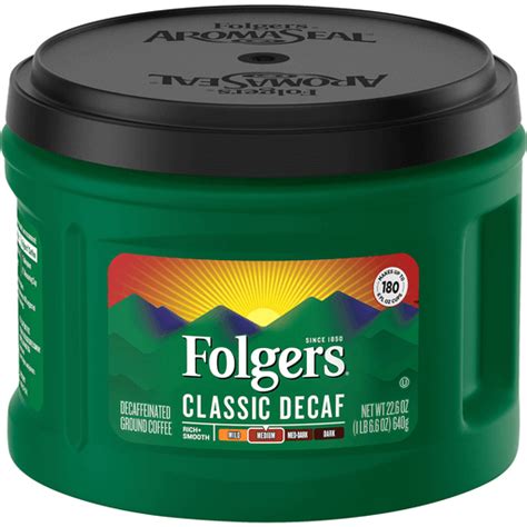 Folgers Classic Decaf Ground Coffee | Buehler's