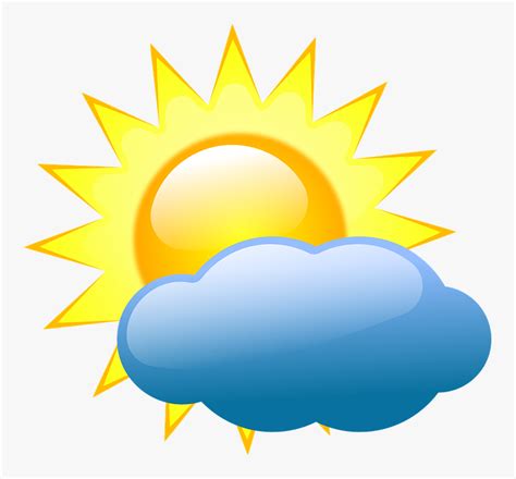 Weather Symbols Partly Cloudy, HD Png Download , Transparent Png Image - PNGitem