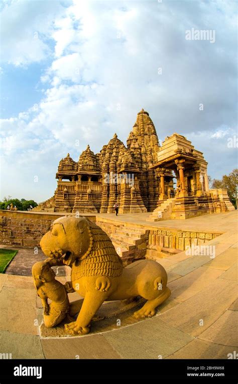 Architecture of temple, Khajuraho temples, India Stock Photo - Alamy