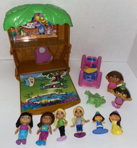 Dora The Explorer Let's Go Adventure Treehouse With 9 Figures & Friends ...