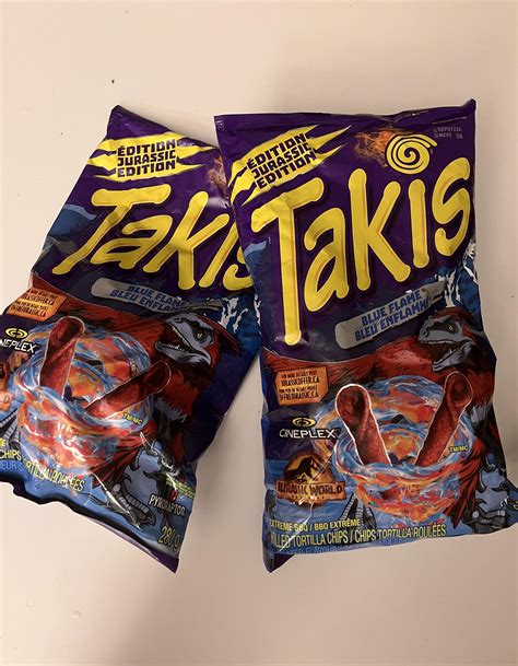 Ran into these Jurassic Edition Blue Flame Takis today : r/takis