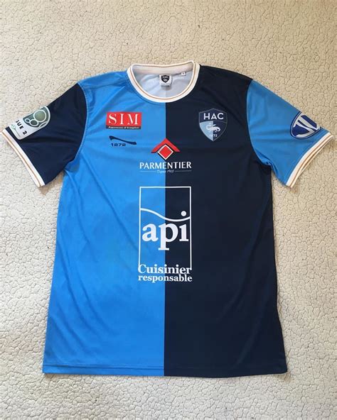 Le Havre AC Home football shirt 2015 - 2016. Sponsored by api Cuisinier ...