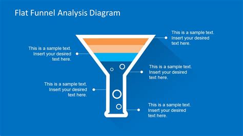 Flat Funnel Analysis Diagram Template for PowerPoint - SlideModel