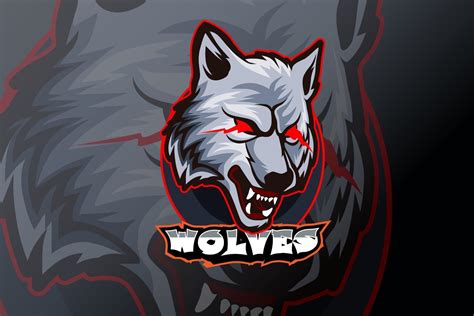 wolves E-sports team logo template 3194922 Vector Art at Vecteezy