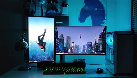 30 Dual Monitor Setup Ideas for Gaming and Productivity in 2021 | Dual monitor setup ...