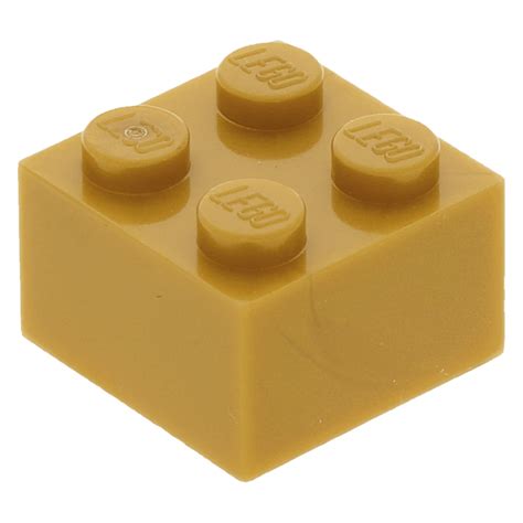 LEGO part 3003 - Pearl Gold Brick 2 x 2 at BrickScout